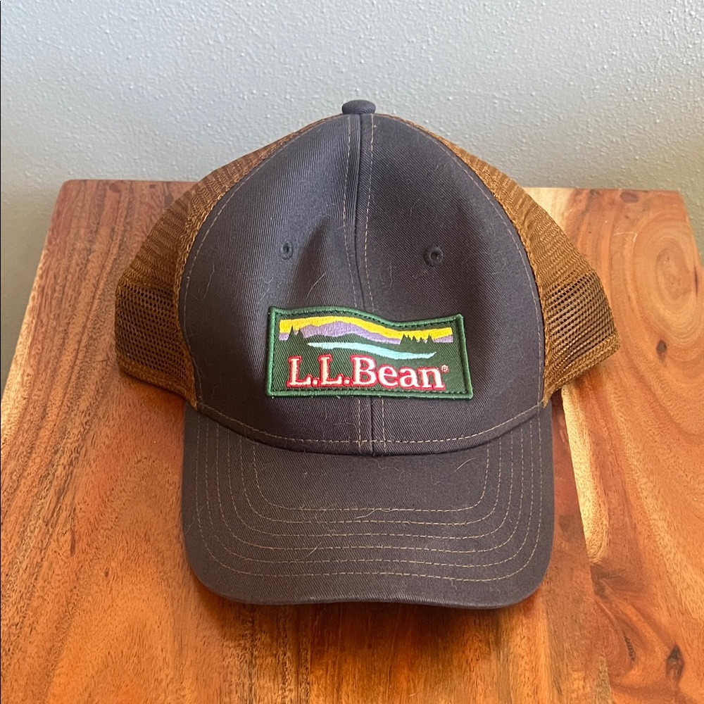 L.L. Bean Black and Brown Mesh Cap